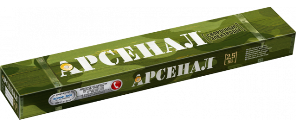 Электроды сварочные Арсенал МР-3, ф 3 мм (уп-2,5 кг) купить с доставкой в Астапово