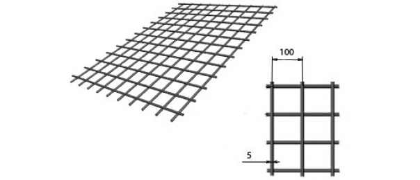 Сетка сварная (дорожная) 100х100х5мм 1,5х2м купить с доставкой в Астапово